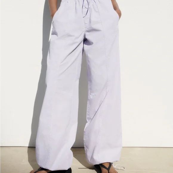 NWT Zara parachute pants size medium